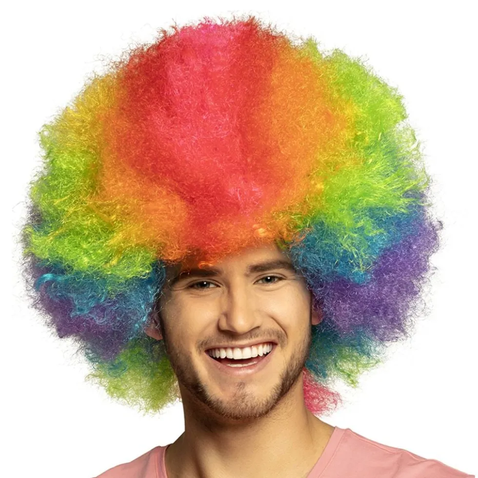 Afroparyk Deluxe Regnbuefarvet
