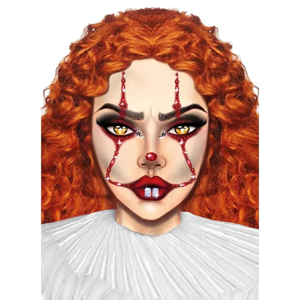 Ansigtssmykker Clown Face