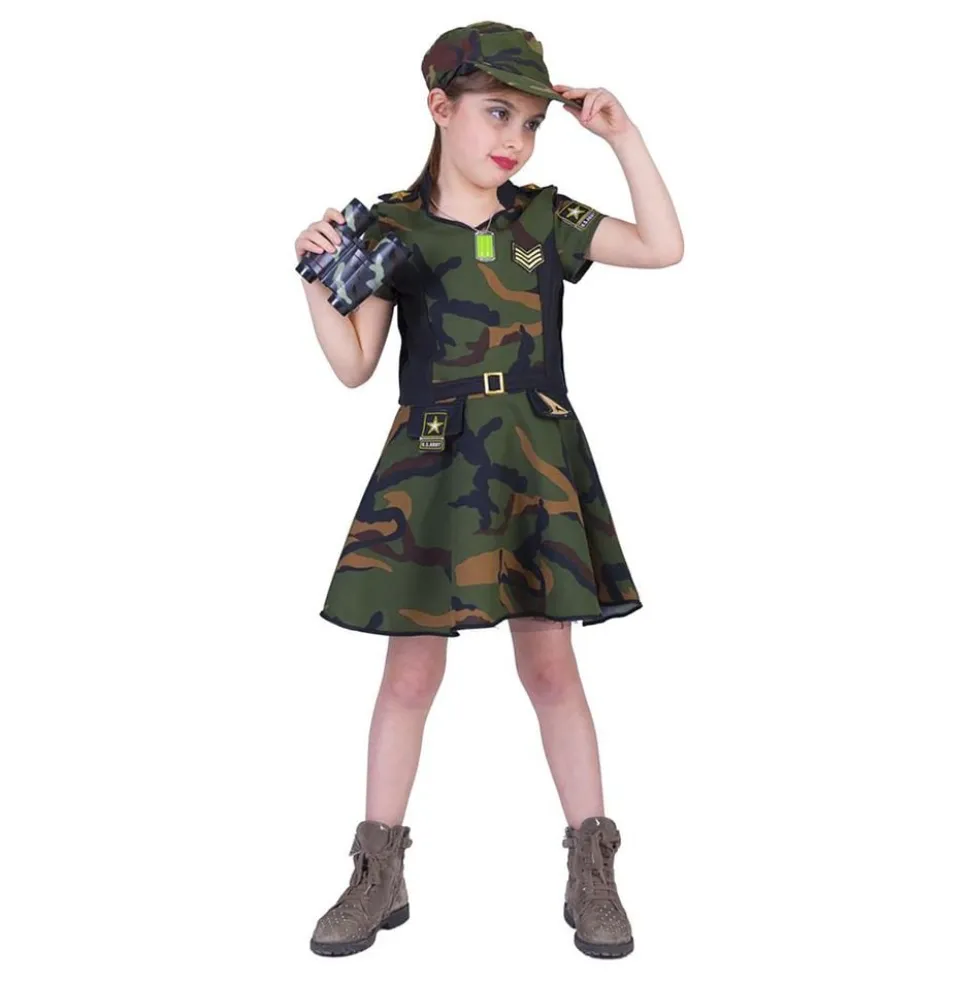 Armykjole Børnekostume