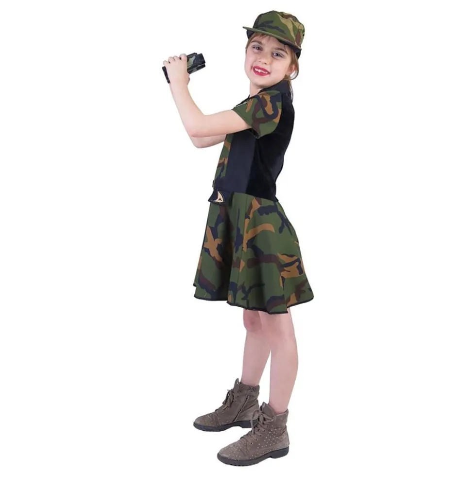 Armykjole Børnekostume