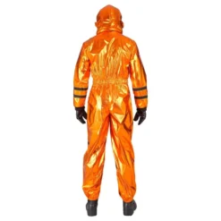 Astronaut Orange Metallic Herre Kostume