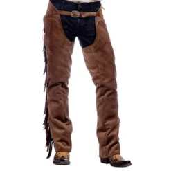 Autentiske Western Chaps Herre Brune
