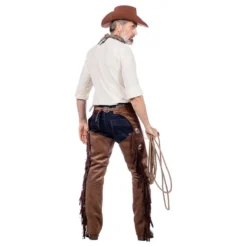 Autentiske Western Chaps Herre Brune