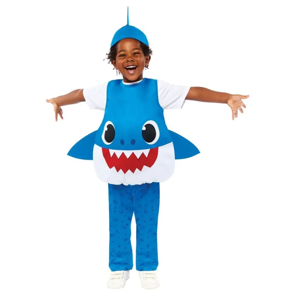 Baby Shark Blå Børnekostume