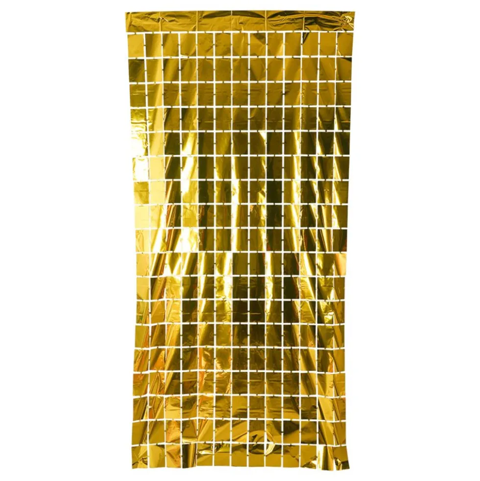 Backdrop Gardin Kvadratisk Guld