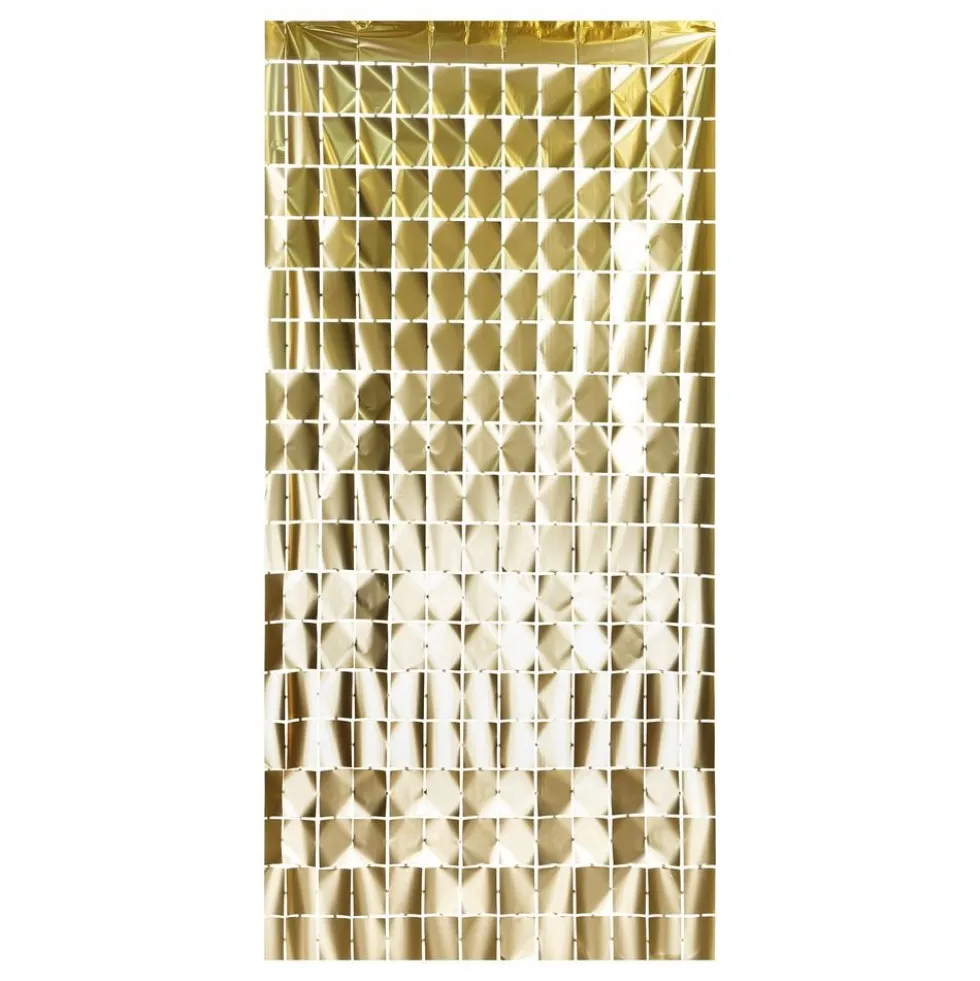 Backdrop Kvadratisk Guld Metallic