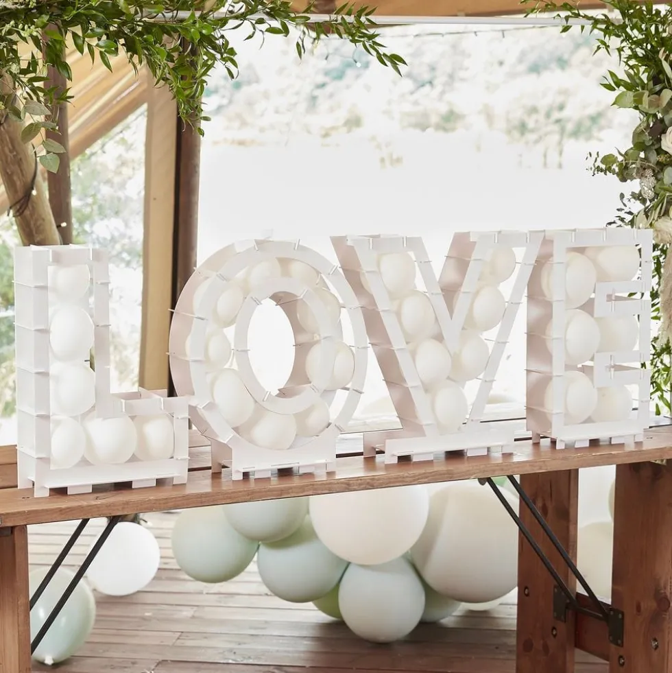 Ballonboks Love Hvid