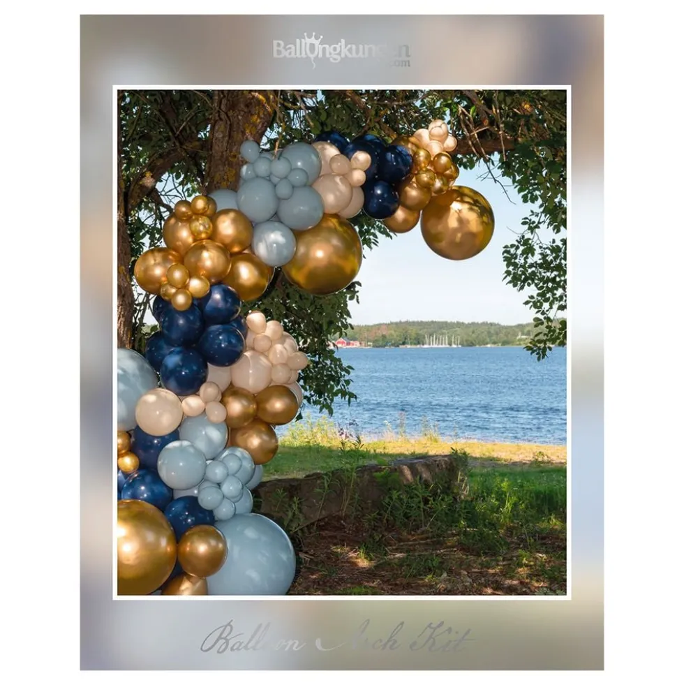 Ballonbue Blå/Guld/Beige