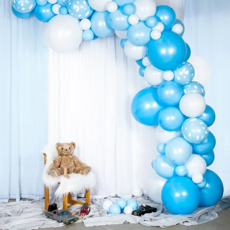 Ballonbue Blå/Hvid
