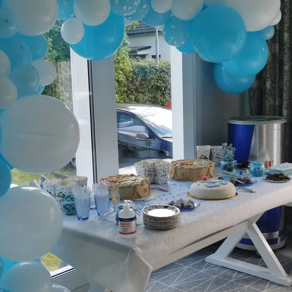 Ballonbue Blå/Hvid