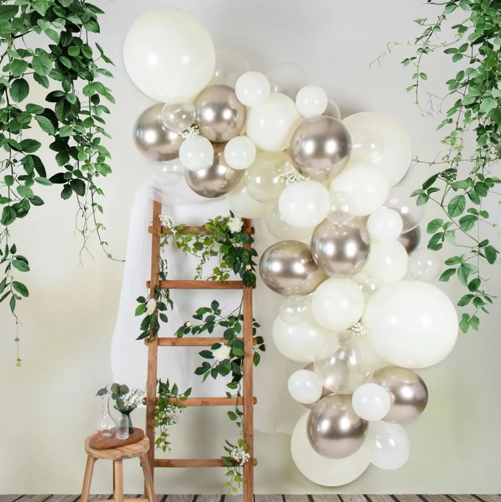 Ballonbue Ivory/Crystal/Chrome
