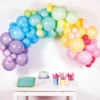 Ballonbue Regnbuefarvet Pastel