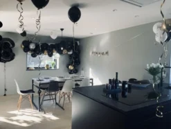 Ballonbue Sæt Sort/Guld