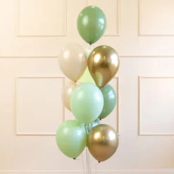 Ballonbuket Grøn Farvemix