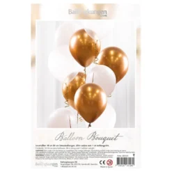 Ballonbuket Guld/Krom