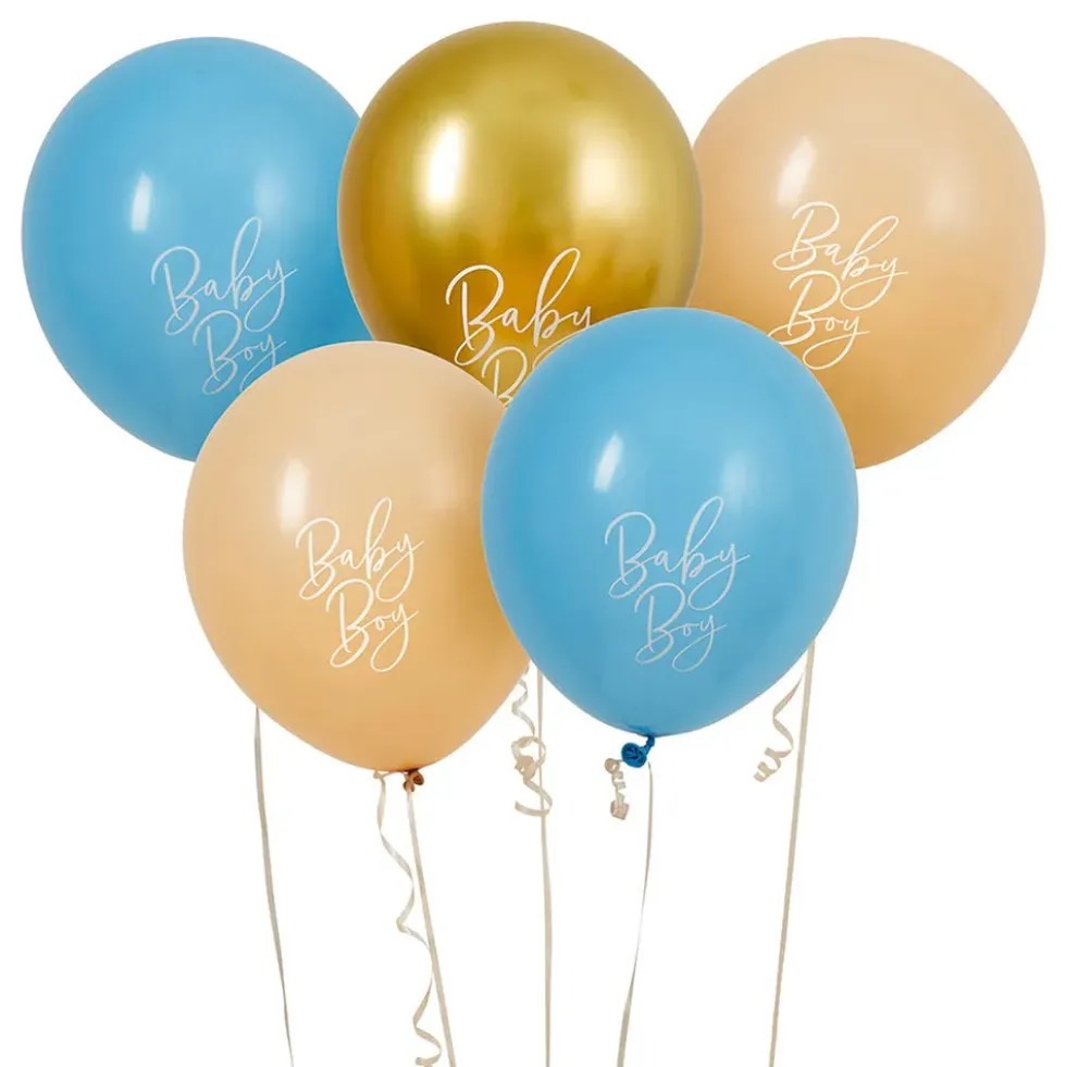Balloner Baby Boy Guld/Blå