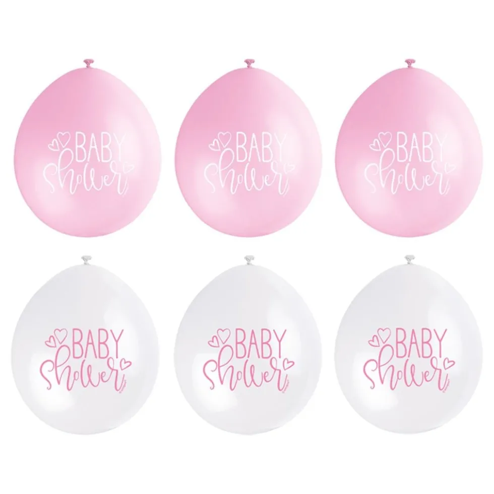 Balloner Baby Shower Lyserød