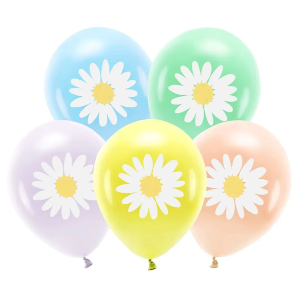 Balloner Blomster Flerfarvede