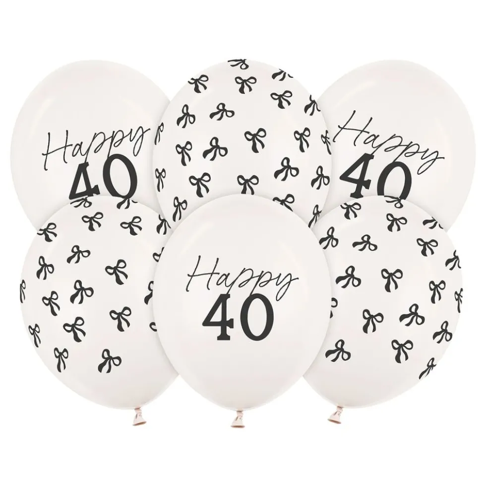 Balloner Happy 40 med Rosetter