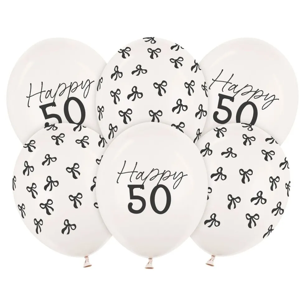Balloner Happy 50 med Rosetter