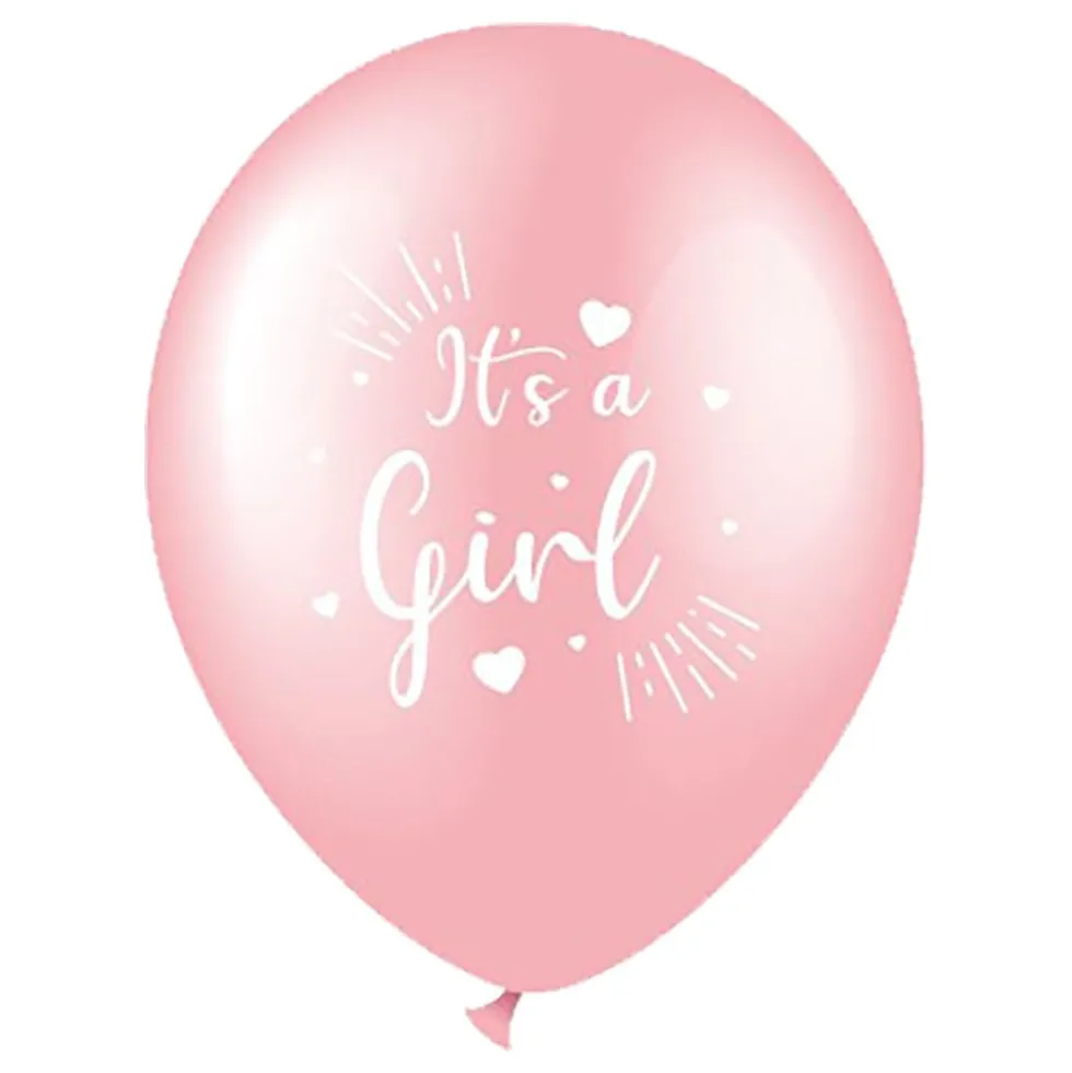 Balloner It's a Girl Lyserøde