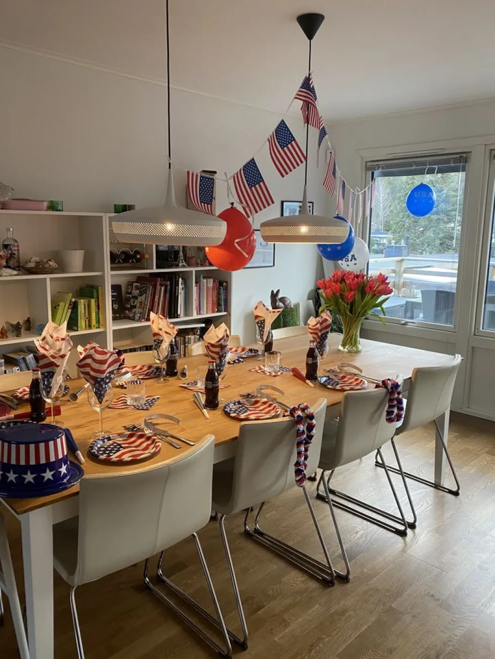 Balloner Rød/Hvid/Blå USA