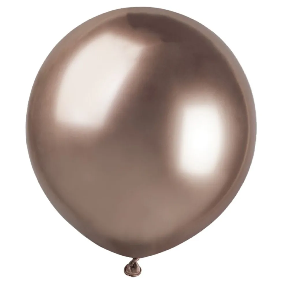Balloner Shiny Rosaguld Runde Store