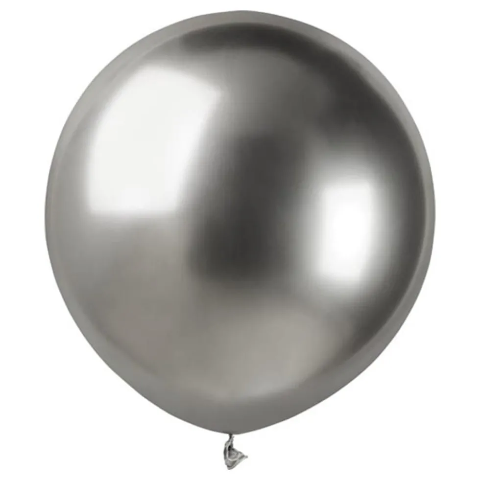 Balloner Shiny Silver Runde Store