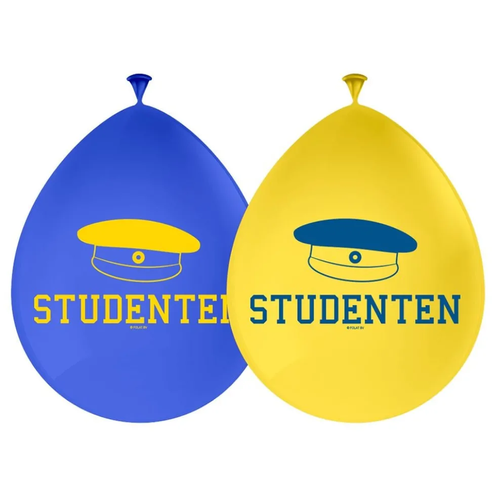Balloner Studenten Blå/Gul