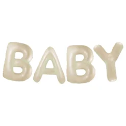Ballongguirlande Baby Cremehvid