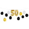 Ballongguirlande 50 Guld/Champagne