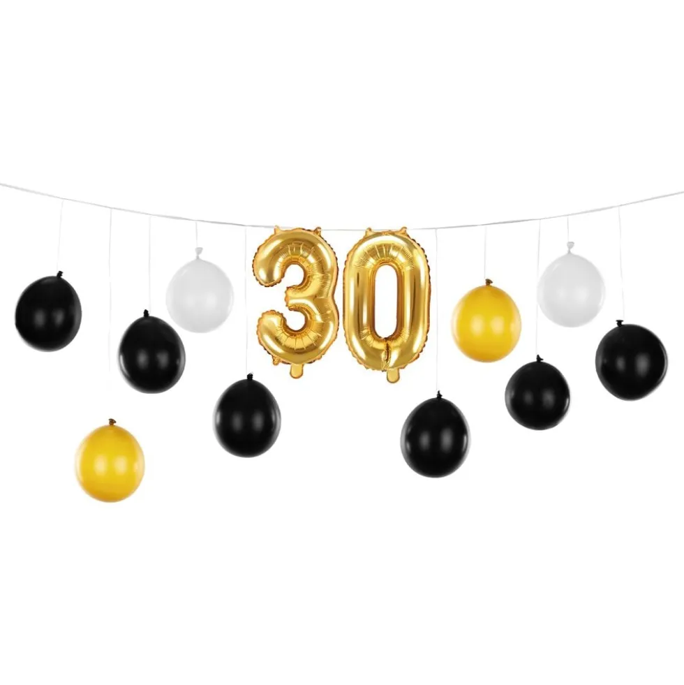 Ballongguirlande 30 Guld/Champagne
