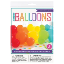 Ballongguirlande & Konfetti Regnbue
