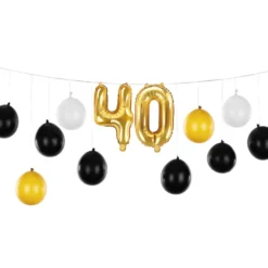 Ballonguirlande 40 Guld/Champagne