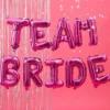 Ballonguirlande Team Bride Hot Pink