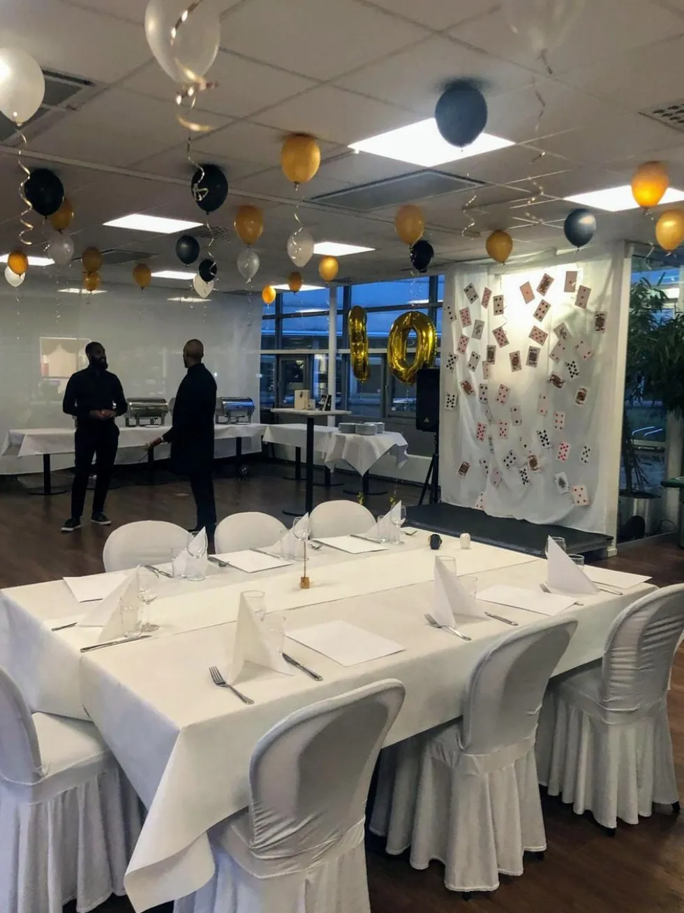 Ballonkombi Guld/Sort