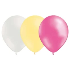 Ballonkombi Hvid/Elfenben/Metallic lyserød