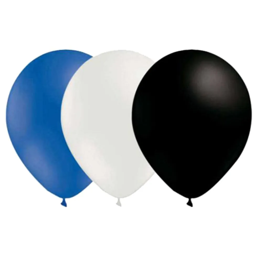 Ballonkombi Hvid/Sort/Blå