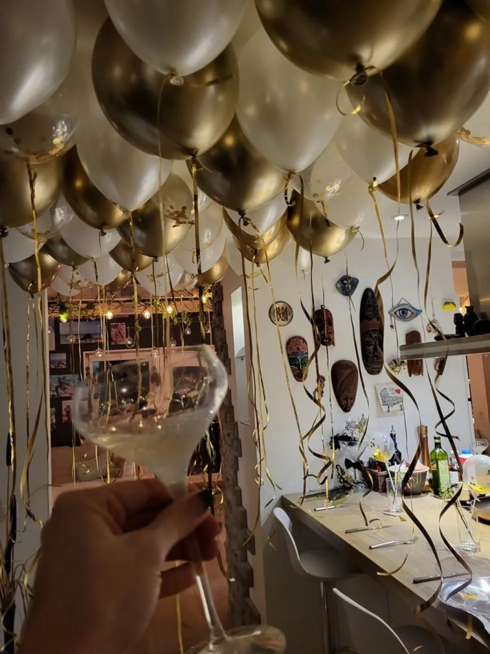 Ballonsæt Loft Guld