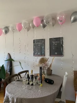 Ballonsæt Loft Sølv
