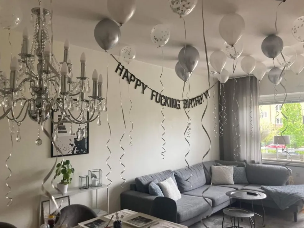 Ballonsæt Loft Sølv