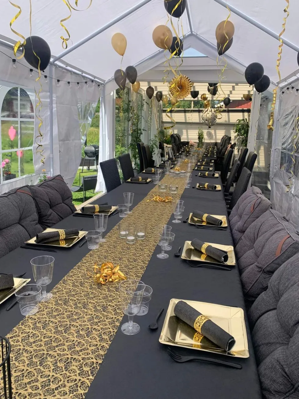 Ballonsæt Loft Sort/Guld