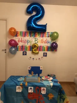 Banderole Happy Birthday Regnbue