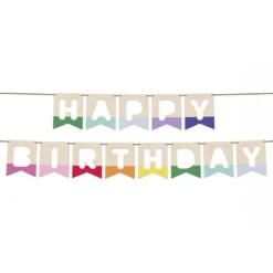 Banner Happy Birthday i træ