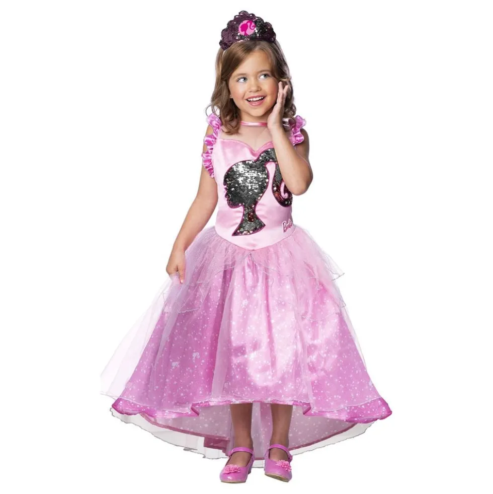 Barbie Prinsesse Pailletter Børnekostume