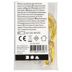 Batteridrevet LED-Lyskæde Guld
