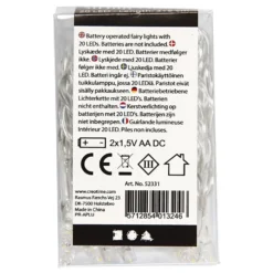 Batteridrevet LED-Lyskæde Transparent