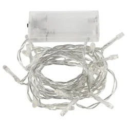 Batteridrevet LED-Lyskæde Transparent