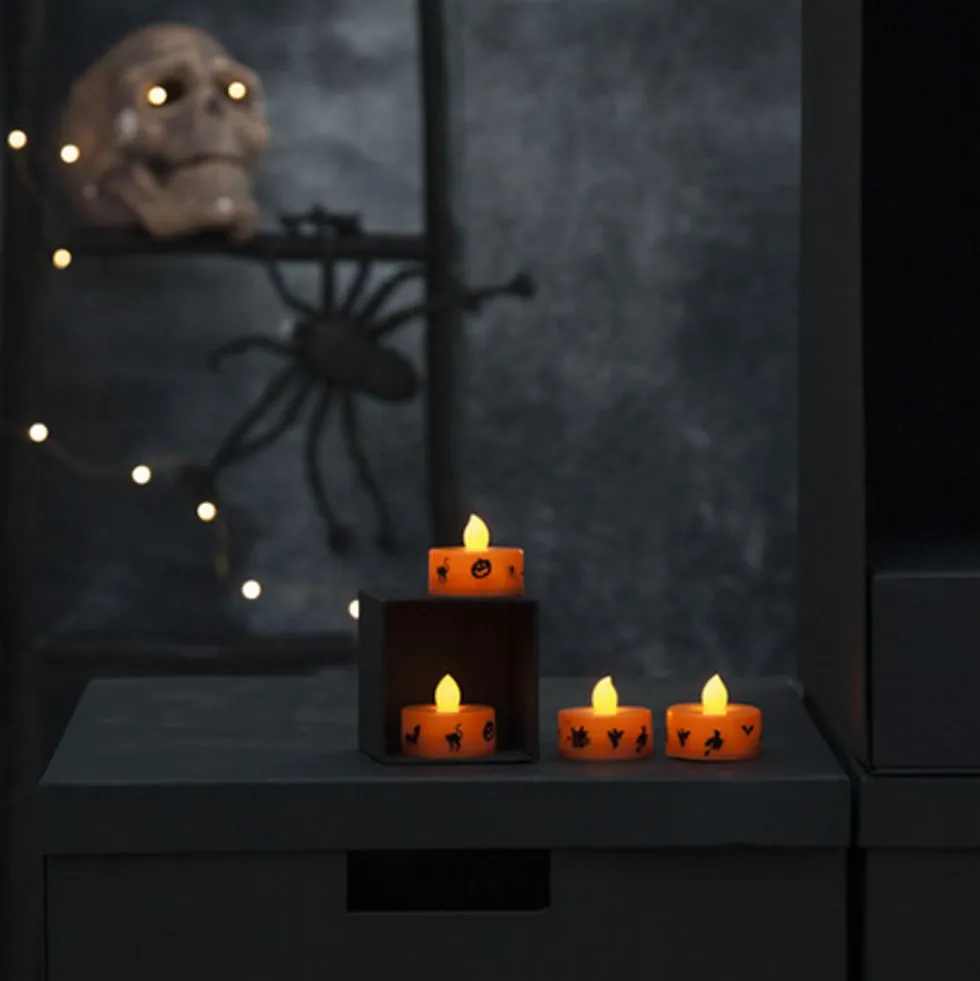 Batteridrevne Fyrfadslys Halloween LED