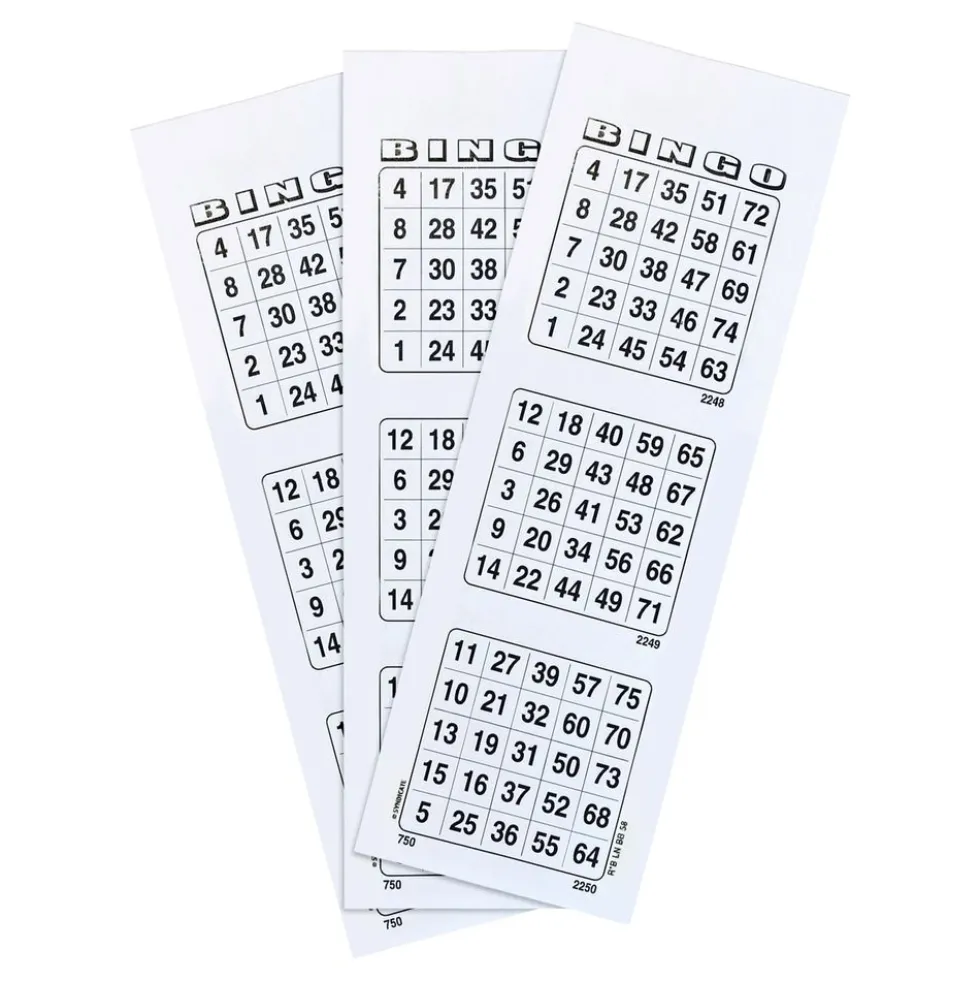 Bingoplader Hvid